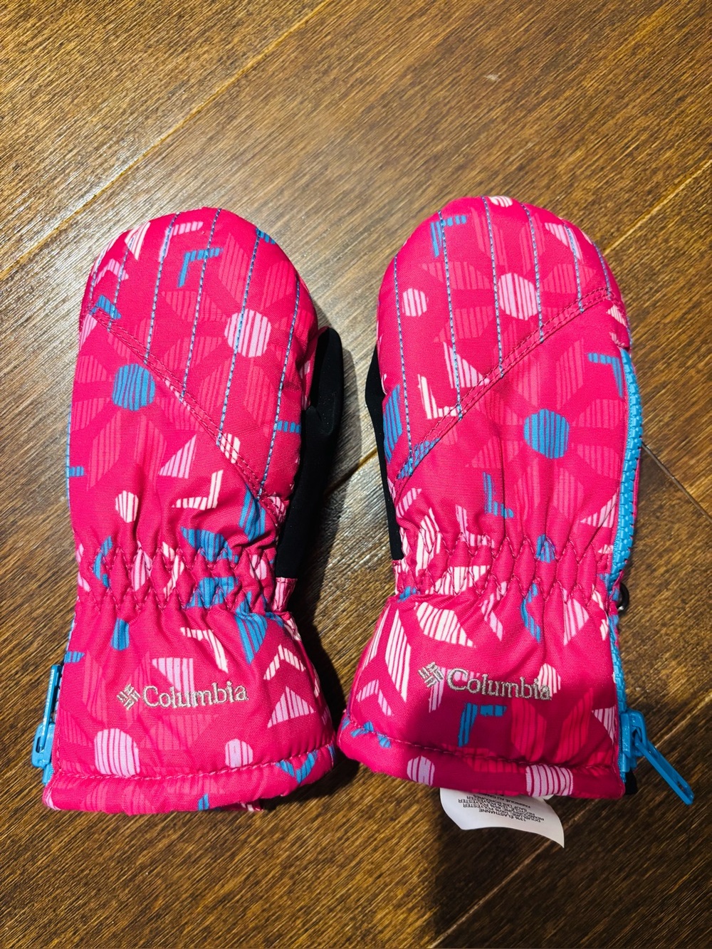 Columbia baby Pink Patterned Winter Mittens/2-4yrs